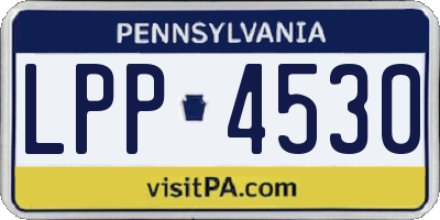 PA license plate LPP4530