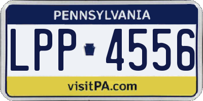 PA license plate LPP4556