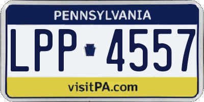 PA license plate LPP4557