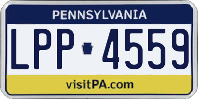 PA license plate LPP4559