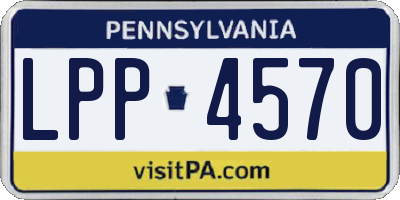 PA license plate LPP4570
