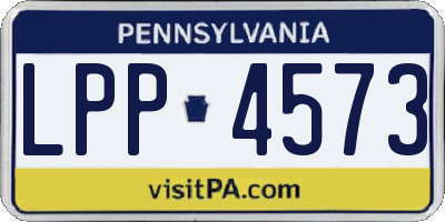 PA license plate LPP4573