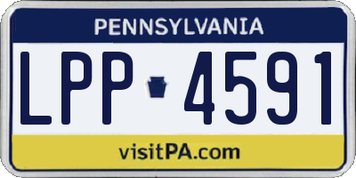 PA license plate LPP4591