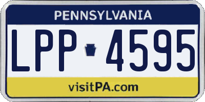 PA license plate LPP4595