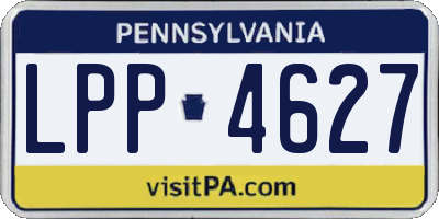 PA license plate LPP4627