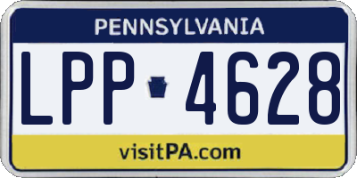 PA license plate LPP4628