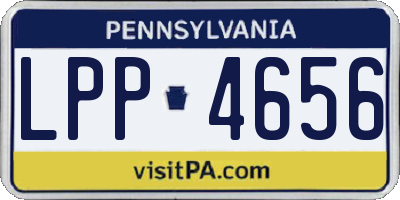 PA license plate LPP4656