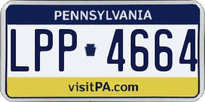 PA license plate LPP4664