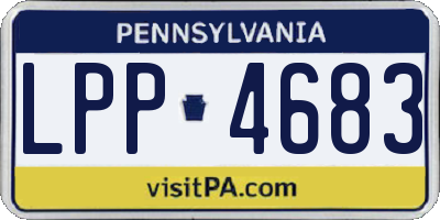 PA license plate LPP4683