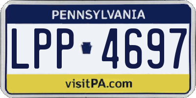 PA license plate LPP4697