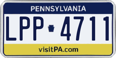 PA license plate LPP4711