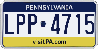 PA license plate LPP4715
