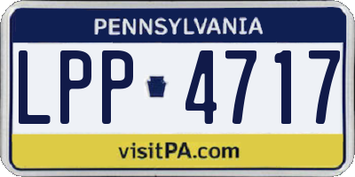PA license plate LPP4717