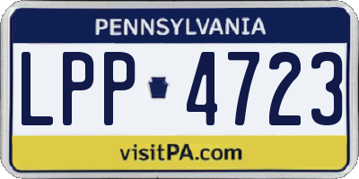 PA license plate LPP4723