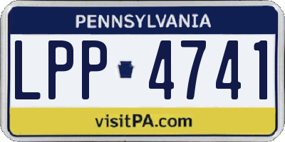 PA license plate LPP4741