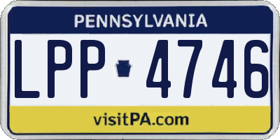 PA license plate LPP4746