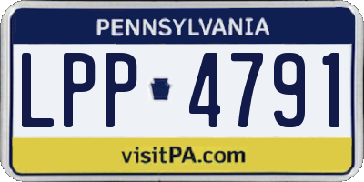 PA license plate LPP4791