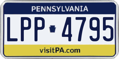 PA license plate LPP4795