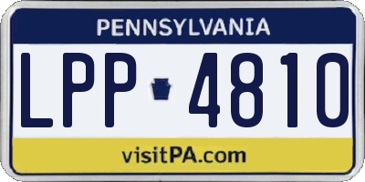 PA license plate LPP4810