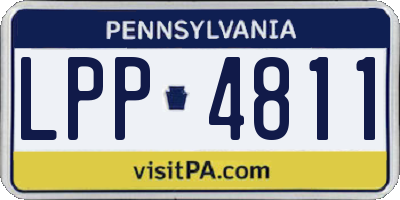 PA license plate LPP4811