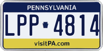 PA license plate LPP4814