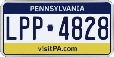 PA license plate LPP4828