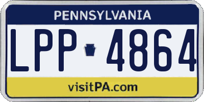 PA license plate LPP4864