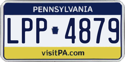 PA license plate LPP4879