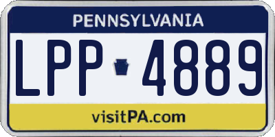 PA license plate LPP4889
