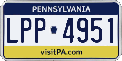 PA license plate LPP4951