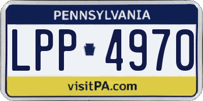 PA license plate LPP4970