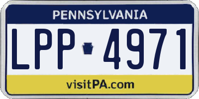 PA license plate LPP4971