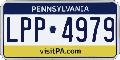 PA license plate LPP4979