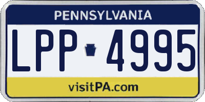 PA license plate LPP4995