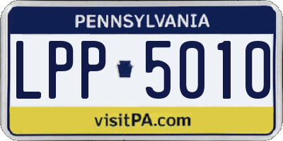 PA license plate LPP5010