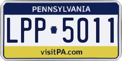 PA license plate LPP5011