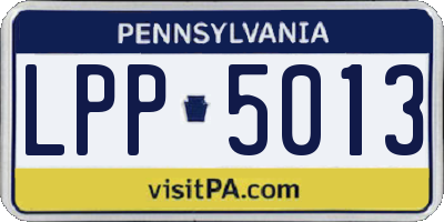 PA license plate LPP5013