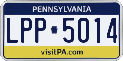 PA license plate LPP5014