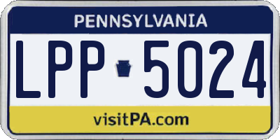 PA license plate LPP5024