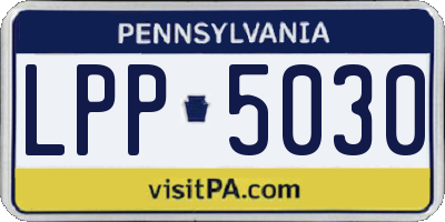 PA license plate LPP5030