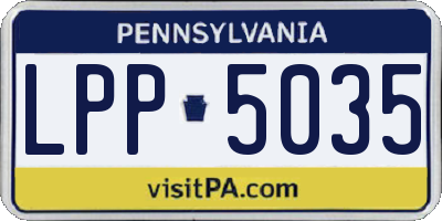PA license plate LPP5035