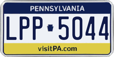 PA license plate LPP5044