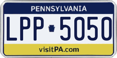 PA license plate LPP5050