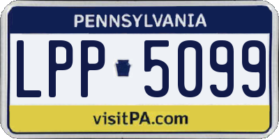 PA license plate LPP5099