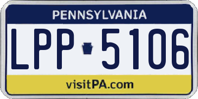 PA license plate LPP5106
