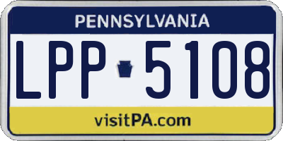 PA license plate LPP5108