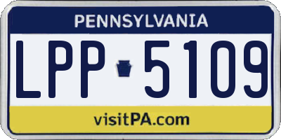PA license plate LPP5109