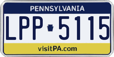 PA license plate LPP5115