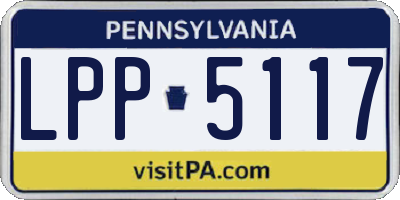 PA license plate LPP5117