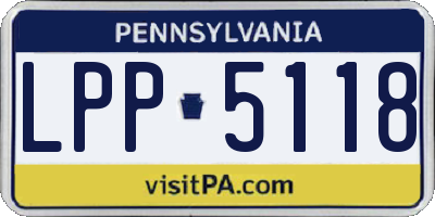 PA license plate LPP5118